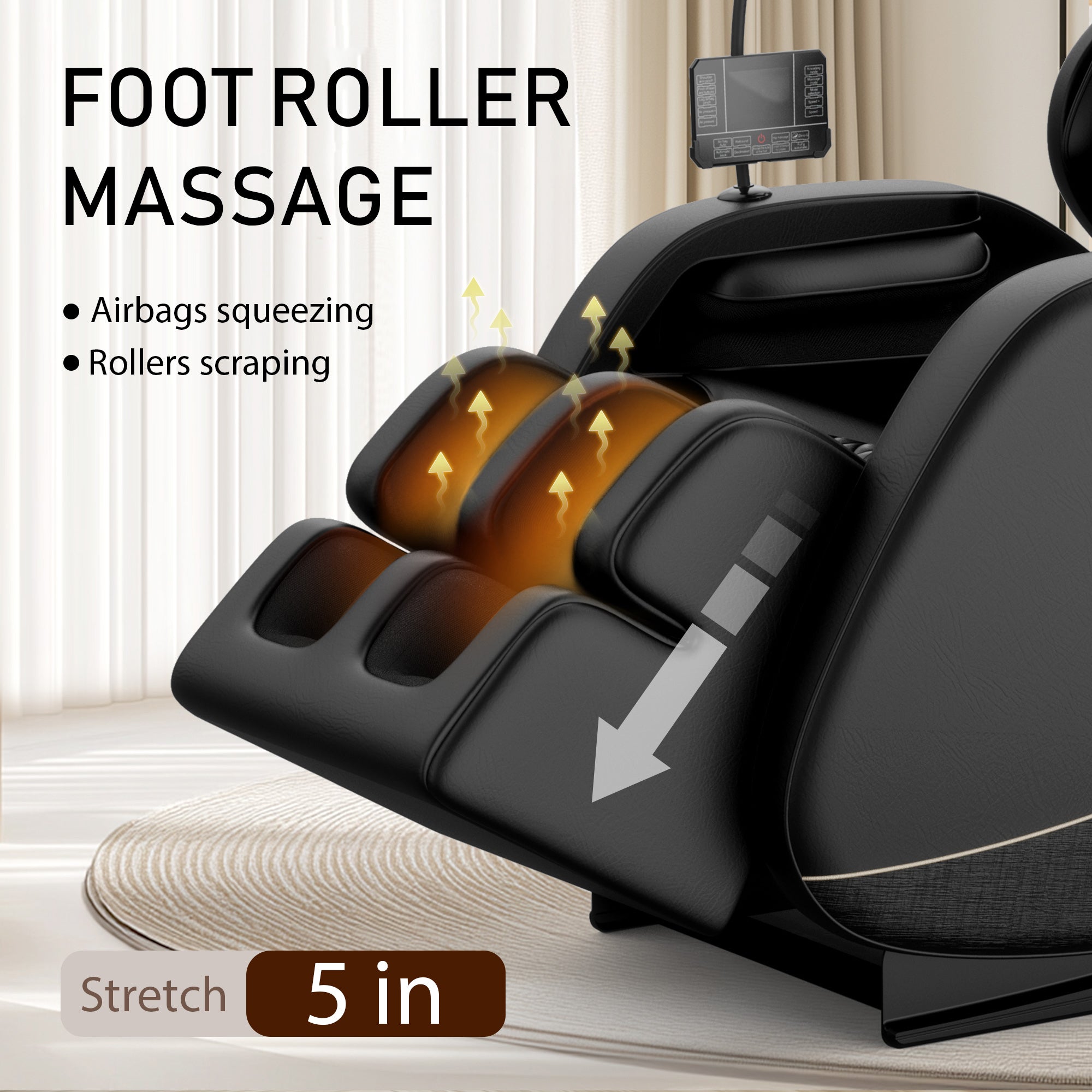 2024 Zero Gravity Full Body Air Pressure Massage Chair Recliner - Perfect for Home, Office & Relaxation Therapy