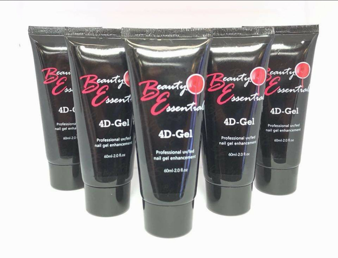 BE 4D POLYGEL 2oz #25 French White - Professional Nail Extension Gel for Salon & DIY Manicure at Home