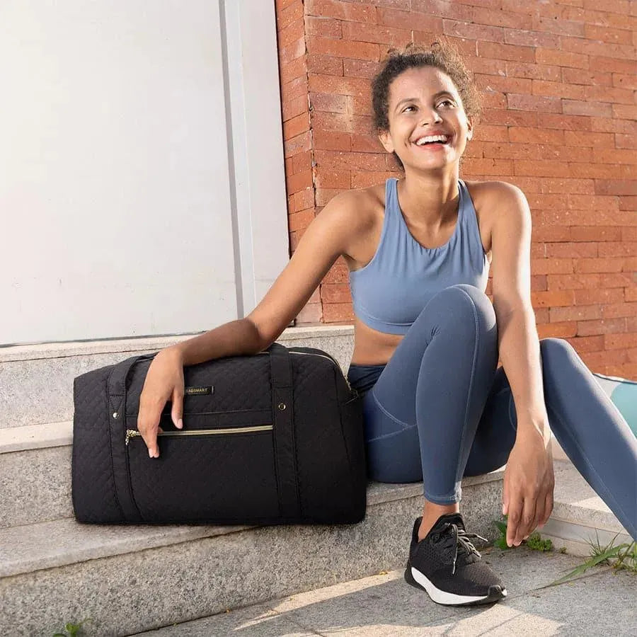 Large Weekender Overnight Bag with Shoe Compartment - Perfect Carry-On Luggage for Travel, Gym & Weekend Getaways