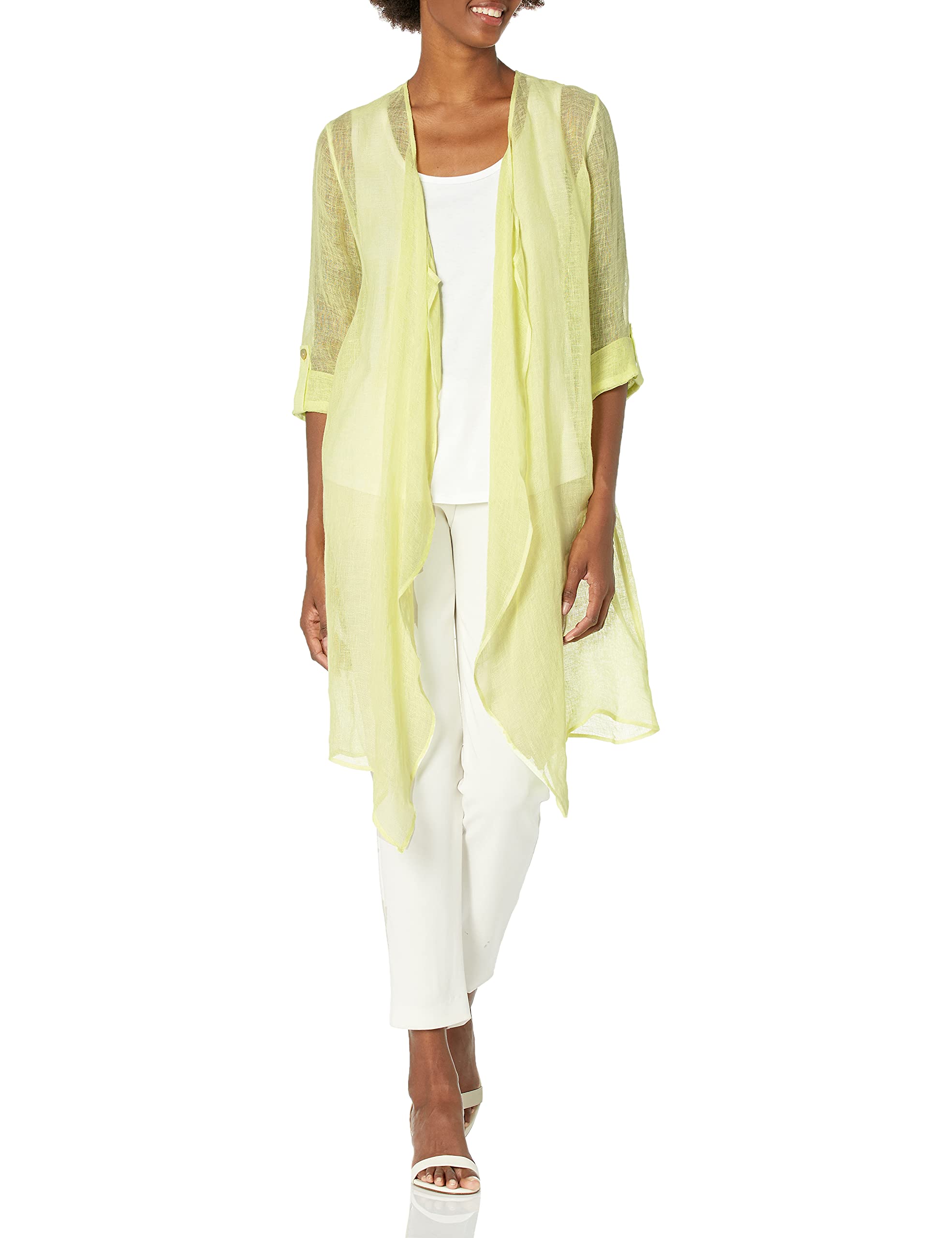 NIC+ZOE Women's Lightweight Knit Cardigan Sweater - Soft Long Sleeve Open Front Wrap for Cruise Vacation, Beach Cover Up & Casual Outfits