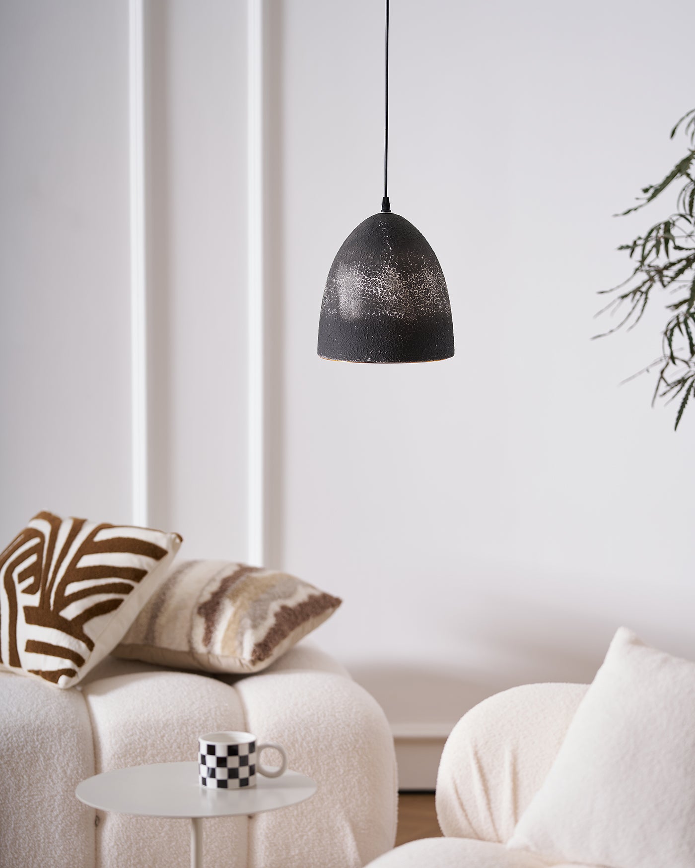 Elegant Midnight Pendant Light - Modern Black Ceiling Hanging Lamp for Dining Room, Kitchen Island & Bedroom Decor