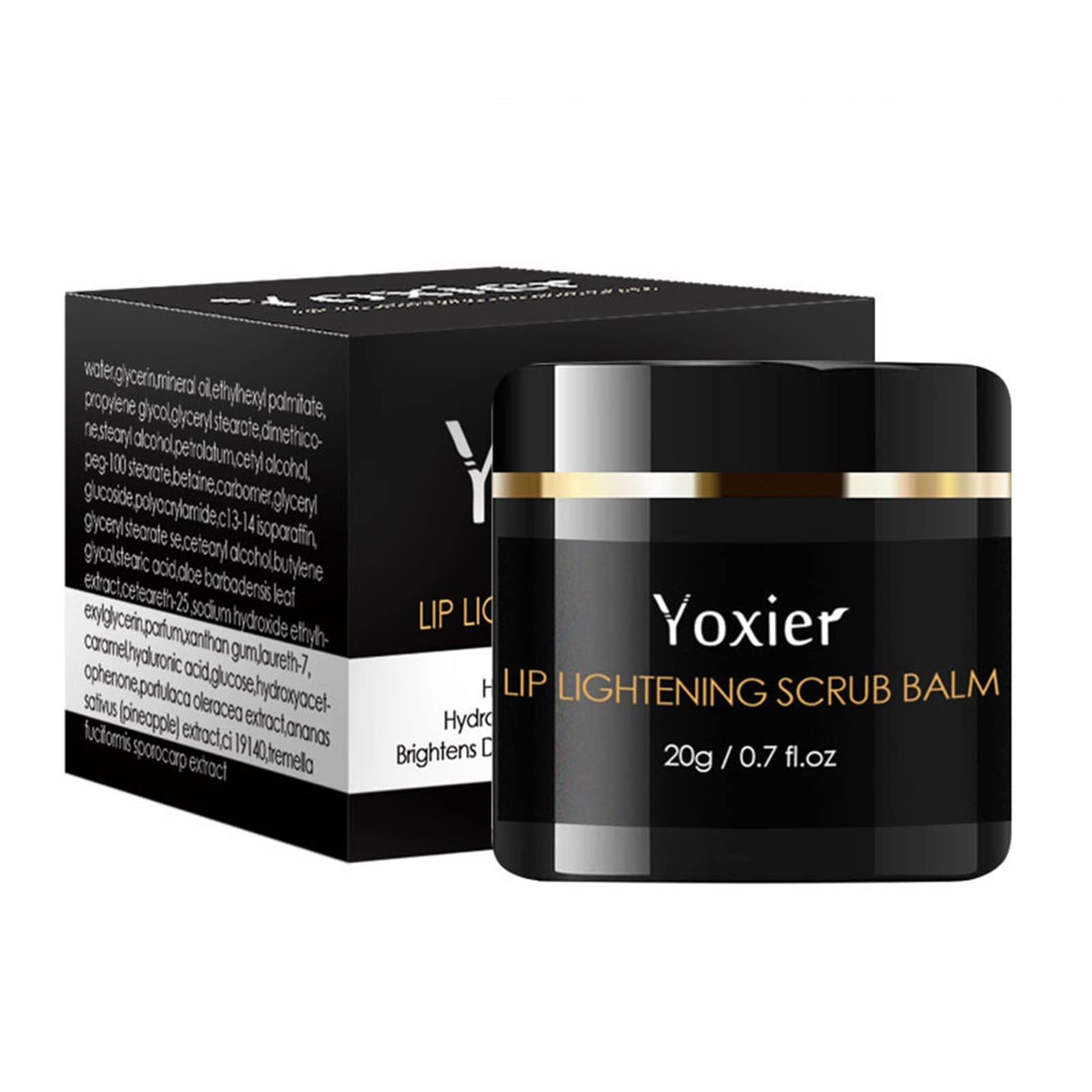 Fast Whitening Lip Treatment Cream - Dark Lip Brightening & Pinkening Formula for Fresh Soft Lips - Removes Lip Butters & Enhances Makeup (Black, One Size) - Perfect for Daily Lip Care & Nighttime Treatment