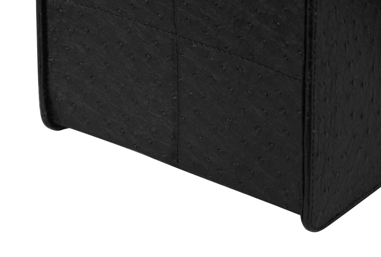 HofferRuffer Foldable Magazine Basket Holder - Black File Organizer Rack for Documents, Newspapers & Magazines - Space-Saving Storage Bin for Home, Office & Living Room
