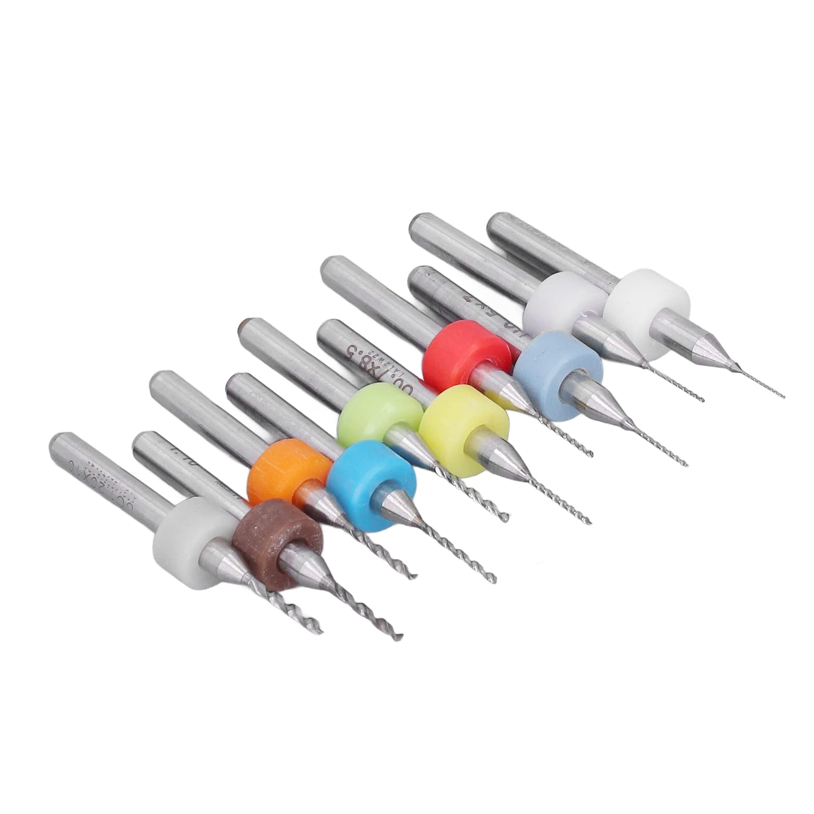 10Pcs Tungsten Carbide Mini Drill Bit Set - High-Speed Rotary Tool Bits for Fast Drilling, Printer Nozzle Cleaning & Precision DIY Projects | Perfect for Jewelry Making, PCB Repair & Small Craft Work