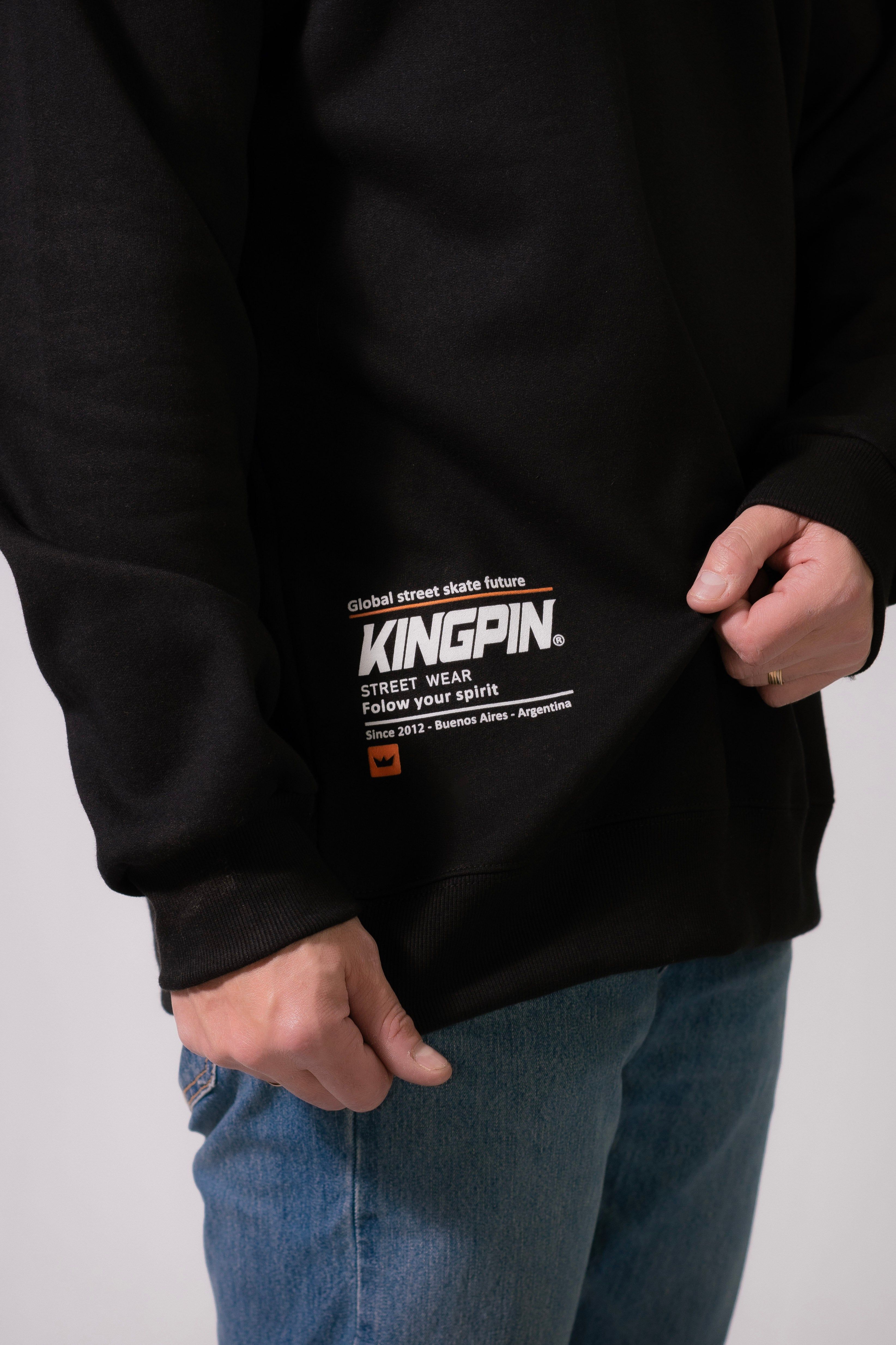 Buzo Kingpin H Cr Black Z4 - Premium Men's Hoodie for Streetwear & Casual Fashion - Perfect for Urban Style, Gym, and Everyday Comfort