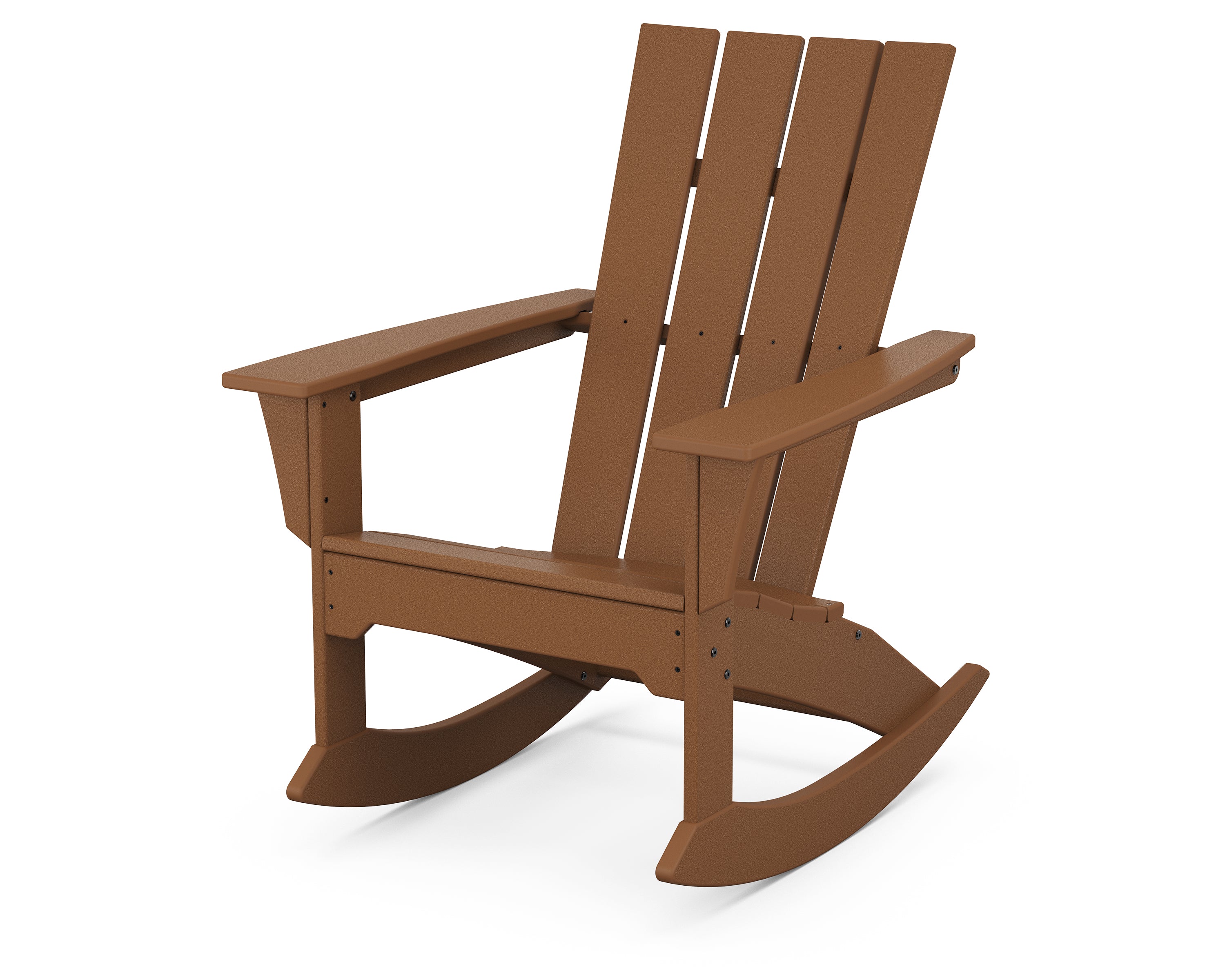 POLYWOOD Quattro Adirondack Rocking Chair - All-Weather Outdoor Rocking Chair for Patio, Garden & Poolside - Durable HDPE Material - Comfortable & Stylish Design