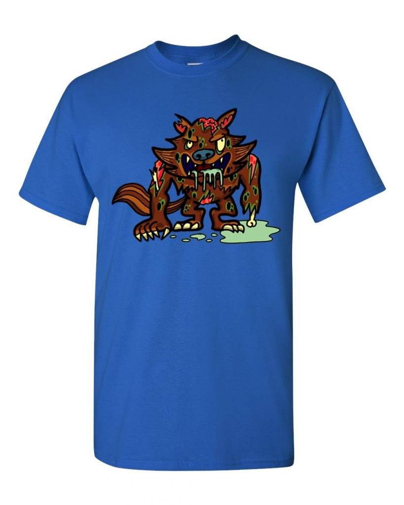 Zombie Werewolf Undead Animals Horror Graphic T-Shirt for Men & Women | Cool Halloween Costume & Gothic Streetwear
