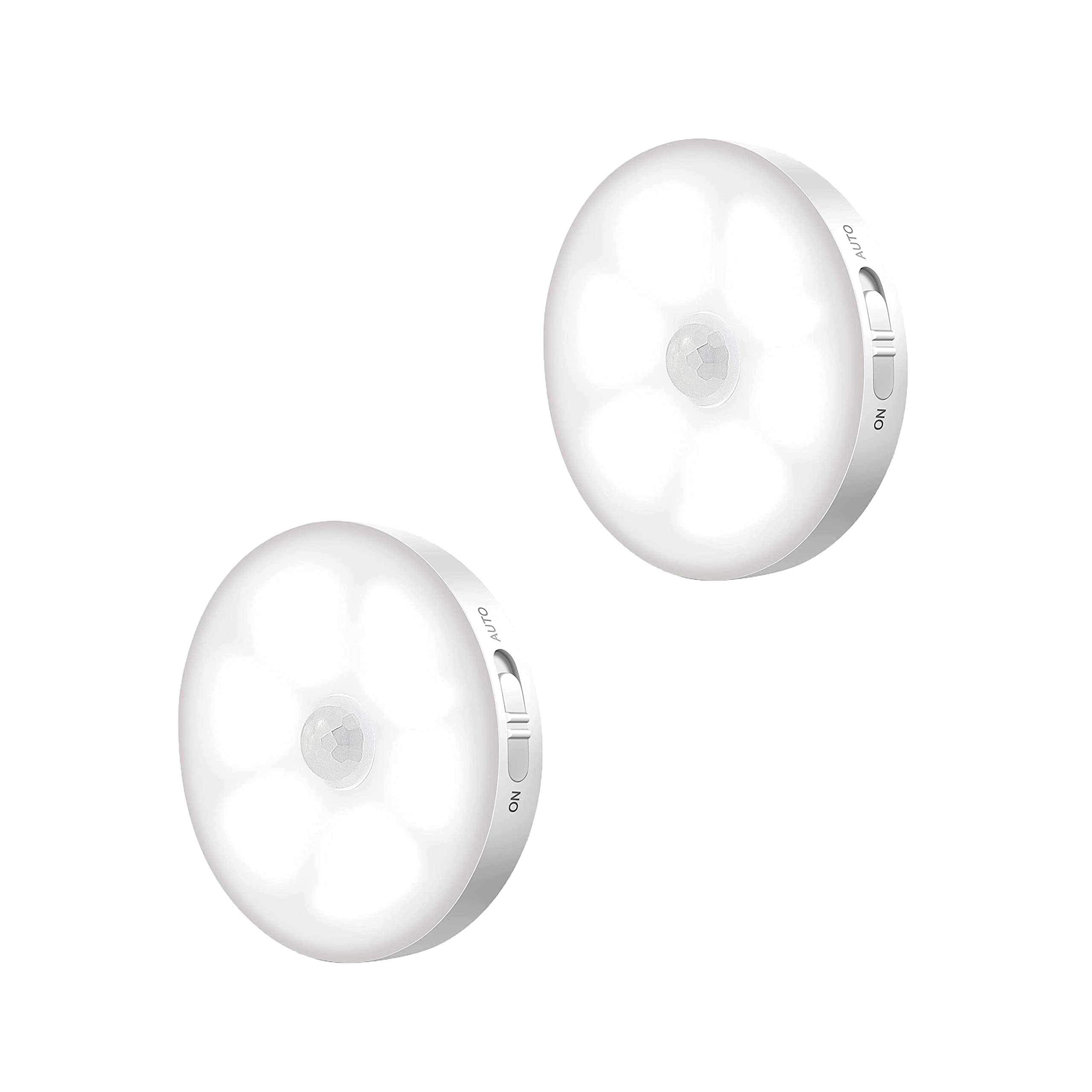 Smart Rechargeable Motion Sensor LED Night Light - Wireless Closet Light & Under Cabinet Lighting with Magnetic Mount, Battery Operated for Bathroom, Stairs, Hallway, Nursery & Bedroom Safety Lighting