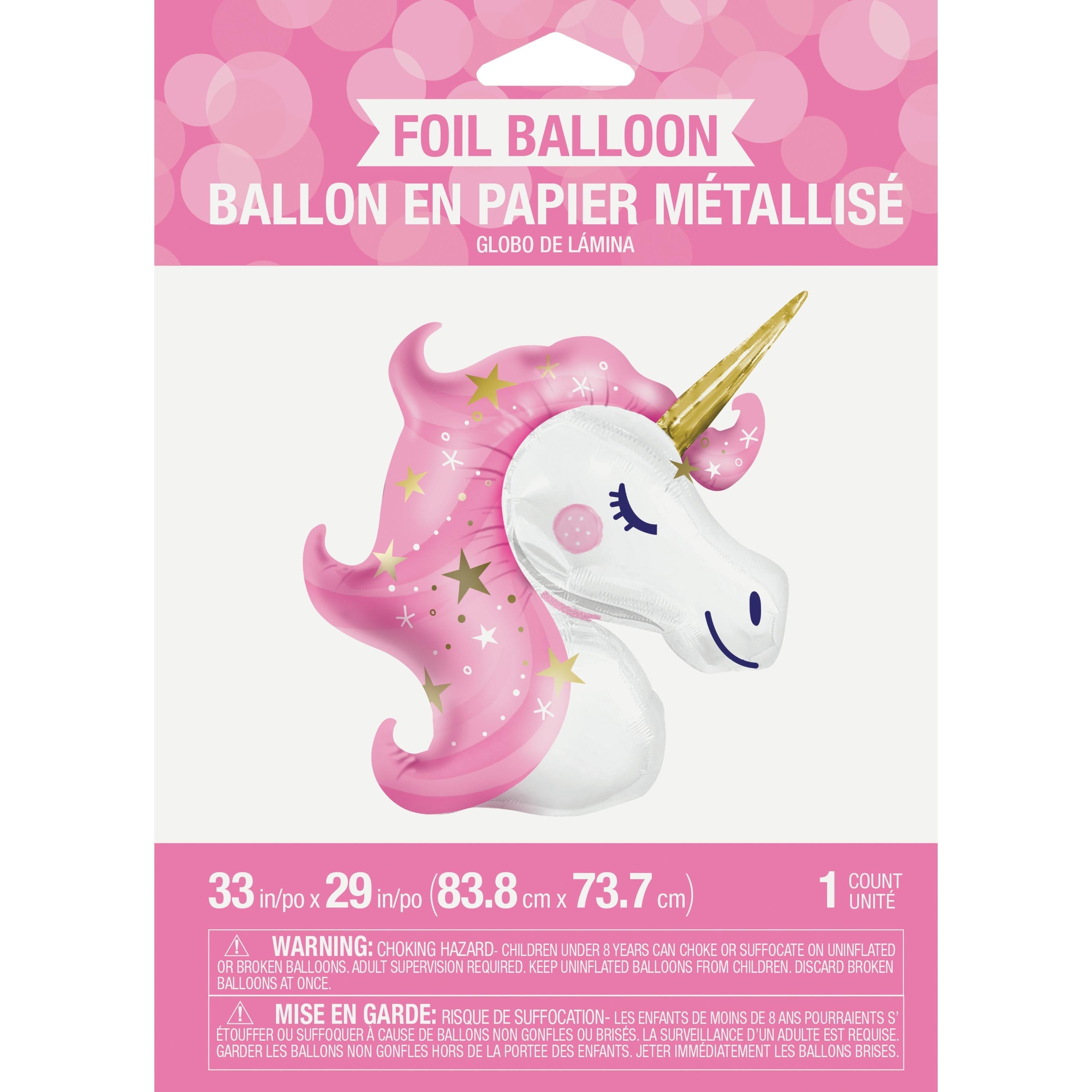 10-Pack Bulk Unicorn Galaxy Metallic Balloons - Shaped Foil Balloons for Birthday Parties, Baby Showers & Gender Reveals - Perfect for Party Decorations & Photo Backdrops