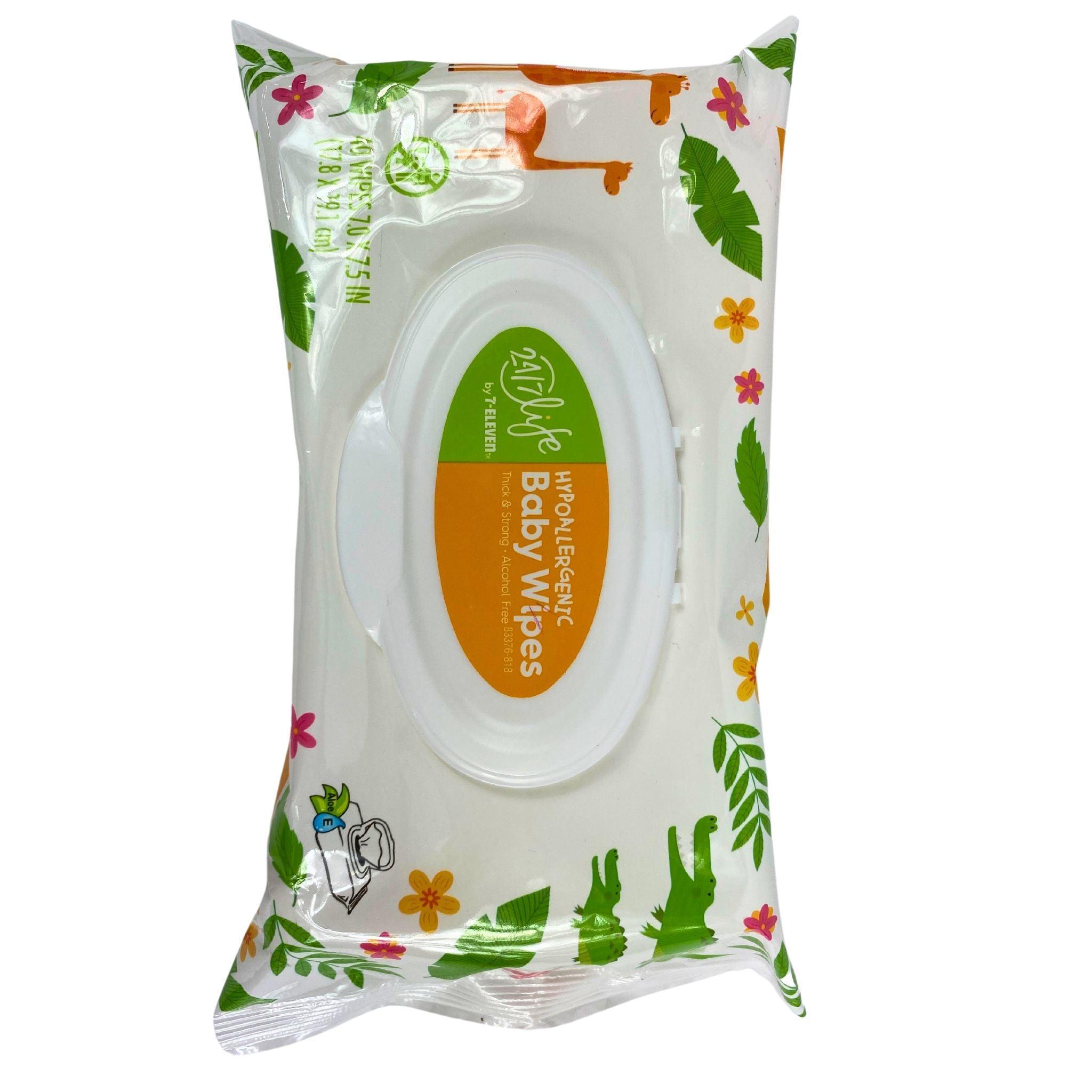 7 Eleven Hypoallergenic Baby Wipes - 48 Pack | Fragrance-Free & Gentle for Sensitive Skin | Perfect for Diaper Changes, On-the-Go Cleaning & Baby Care Essentials