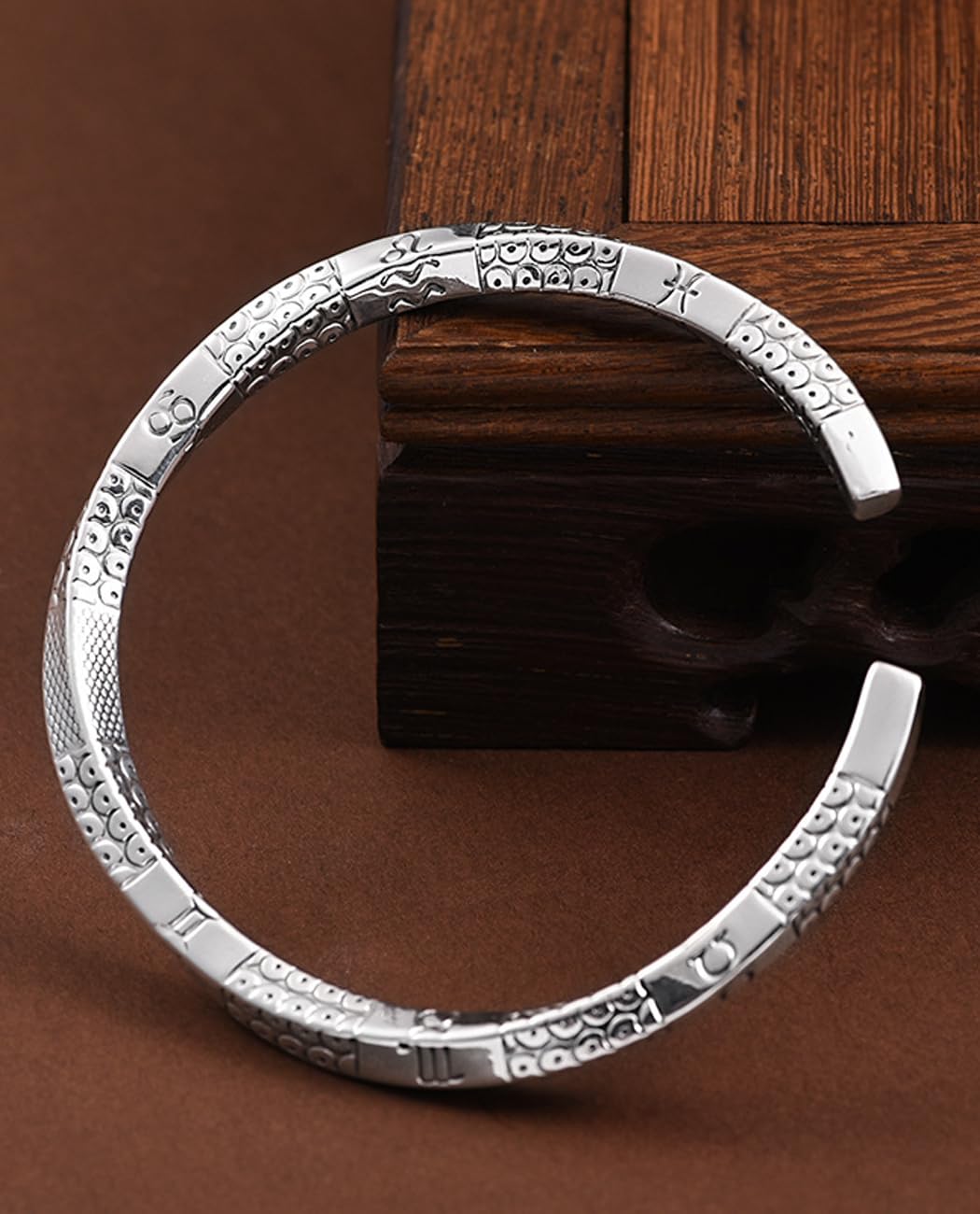 Sterling Silver Men's Bracelet - 925 Solid Silver Minimalist Bangle for Men - Adjustable Open Cuff Bracelet - Perfect Gift for Him for Anniversary, Birthday & Special Occasions