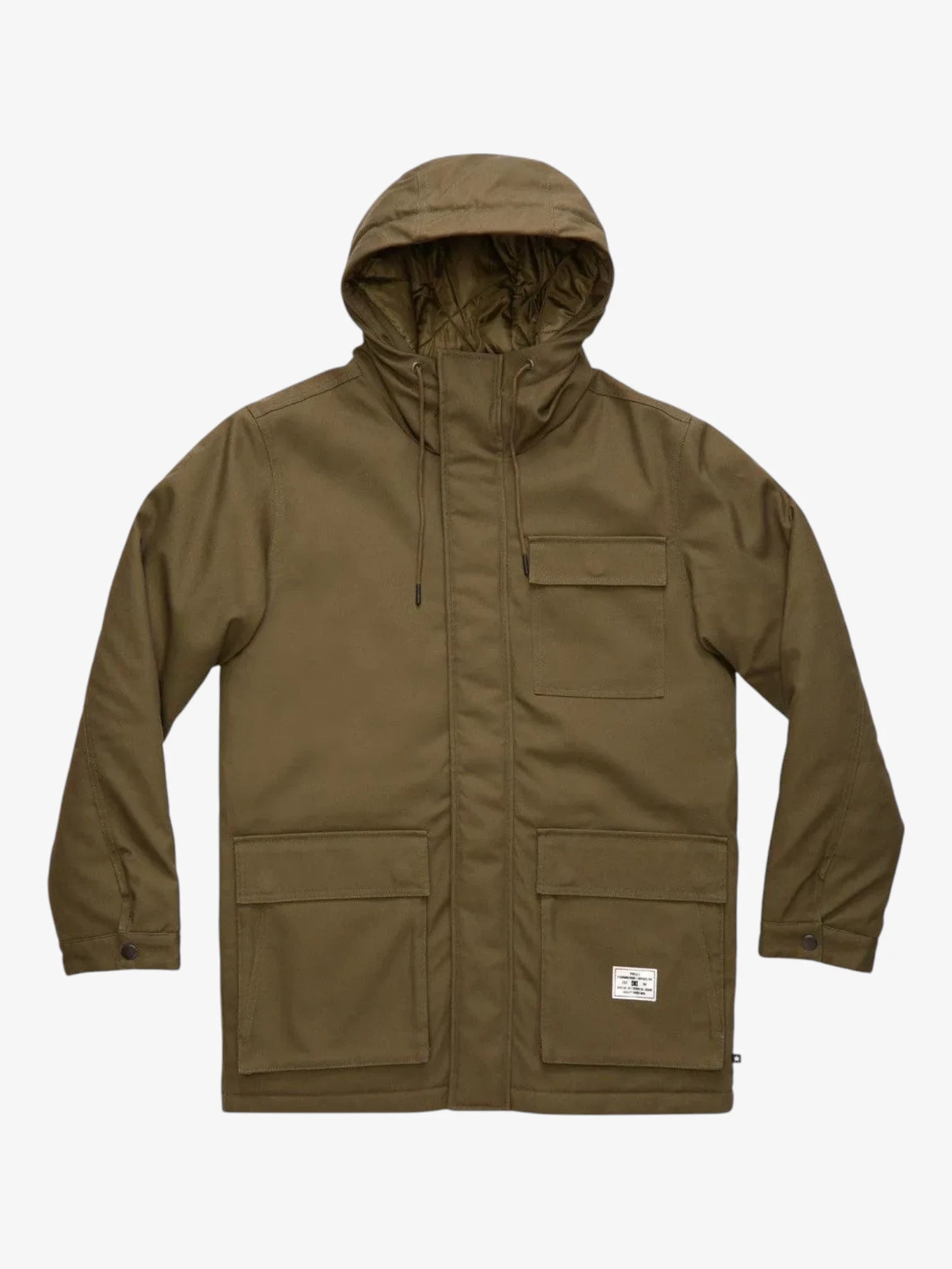 DC Parka Canondale 2 Military Green Waterproof Winter Jacket for Men - Outdoor Hiking, Camping & Cold Weather Protection