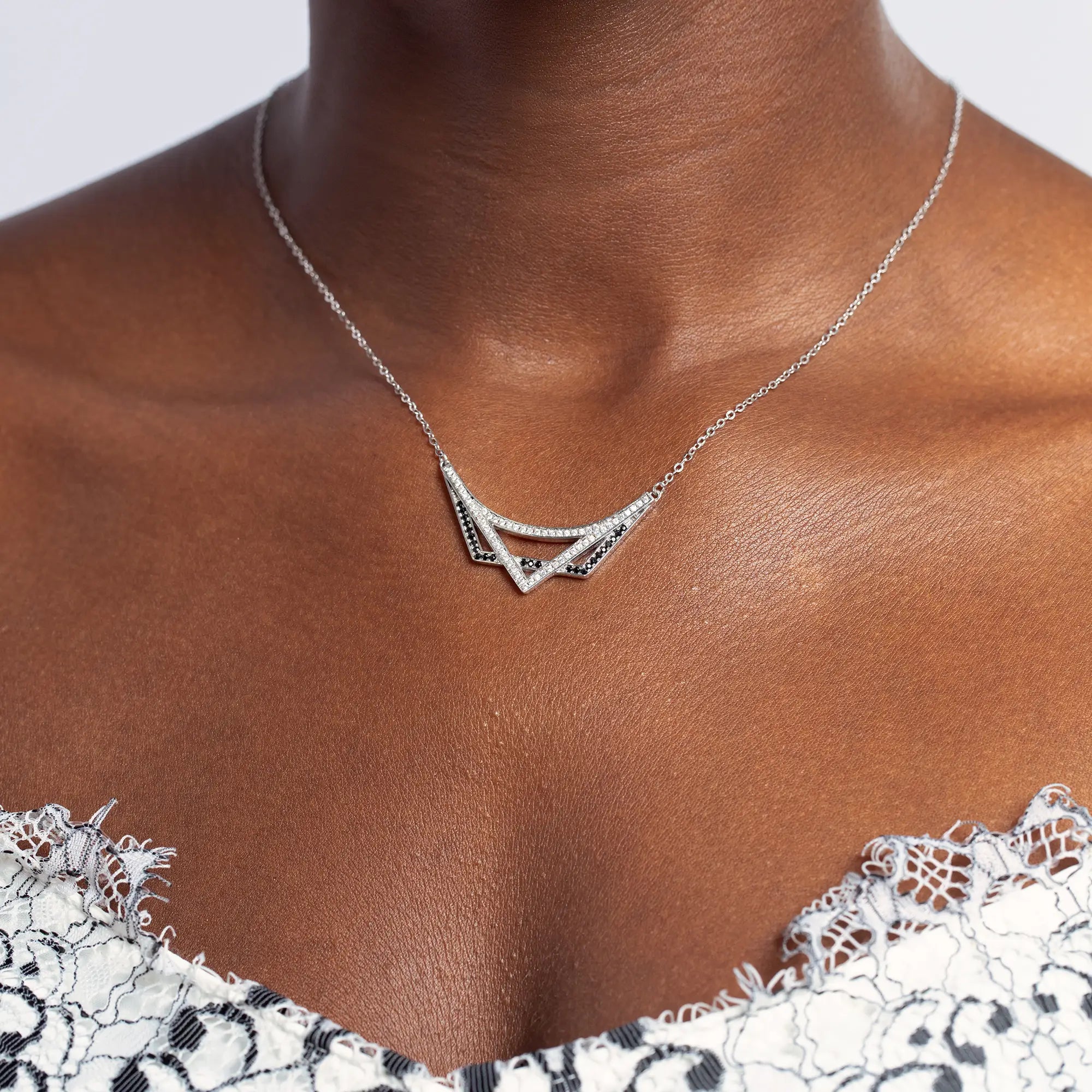 Elegant Triangle Necklace for Women - Minimalist Geometric Jewelry - Perfect for Everyday Wear, Gifts & Special Occasions