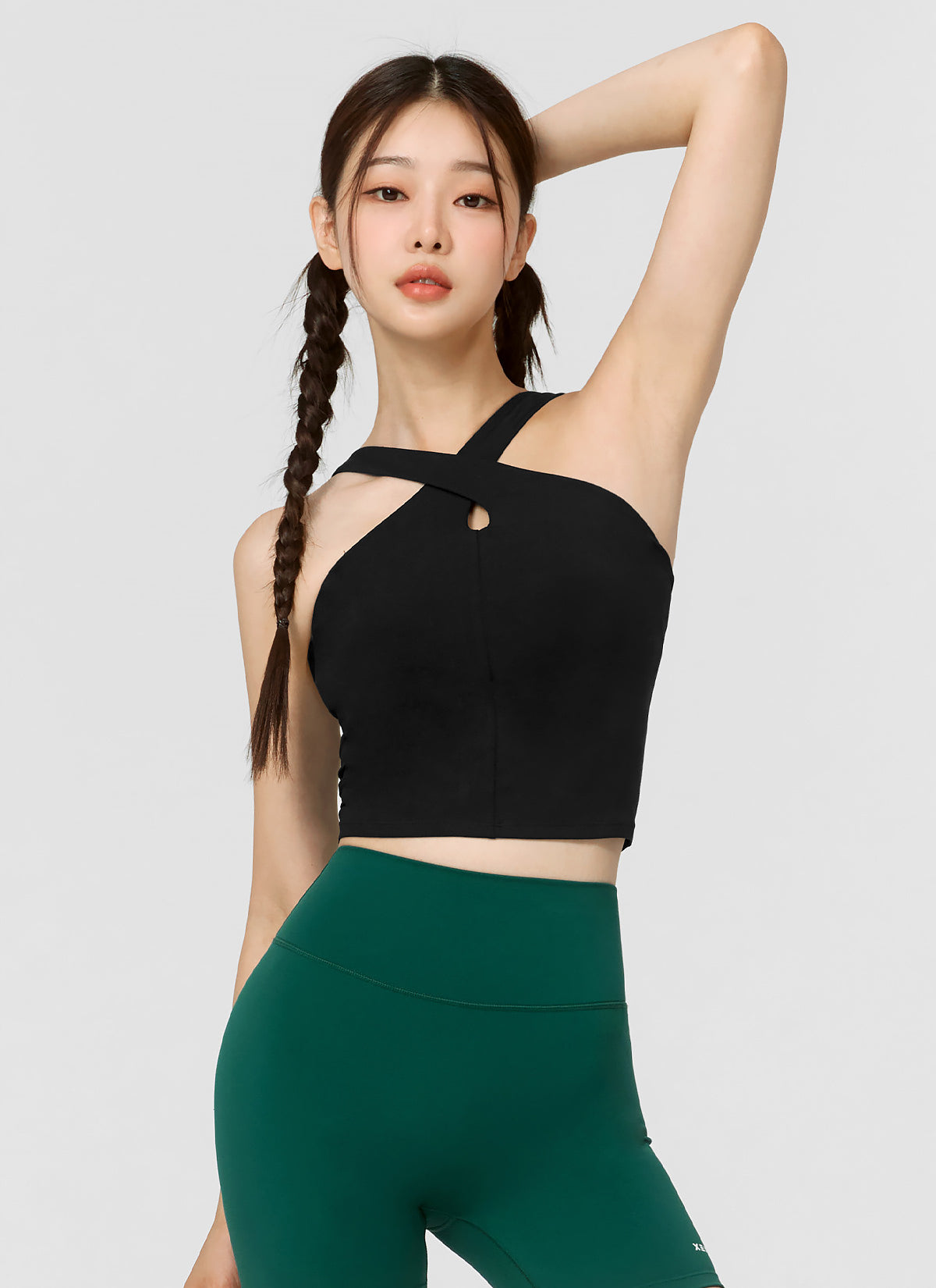 Stylish Comfort Fine Cross Neck Crop Top for Women - Perfect for Summer Outfits, Beachwear, and Casual Fashion