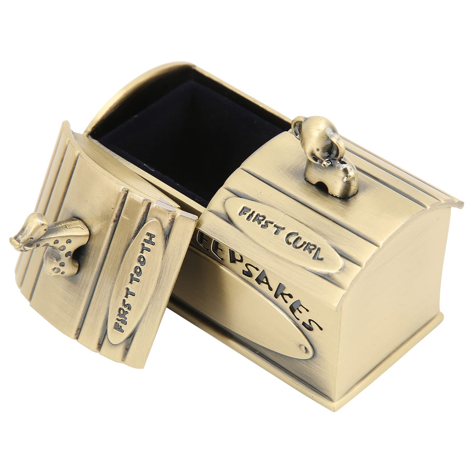 European Style Tooth Fairy Tooth Holder for Kids - Zinc Alloy Baby Keepsake Box for Lost Teeth (Bronze) | Perfect for First Tooth Celebration & Childhood Memory Preservation