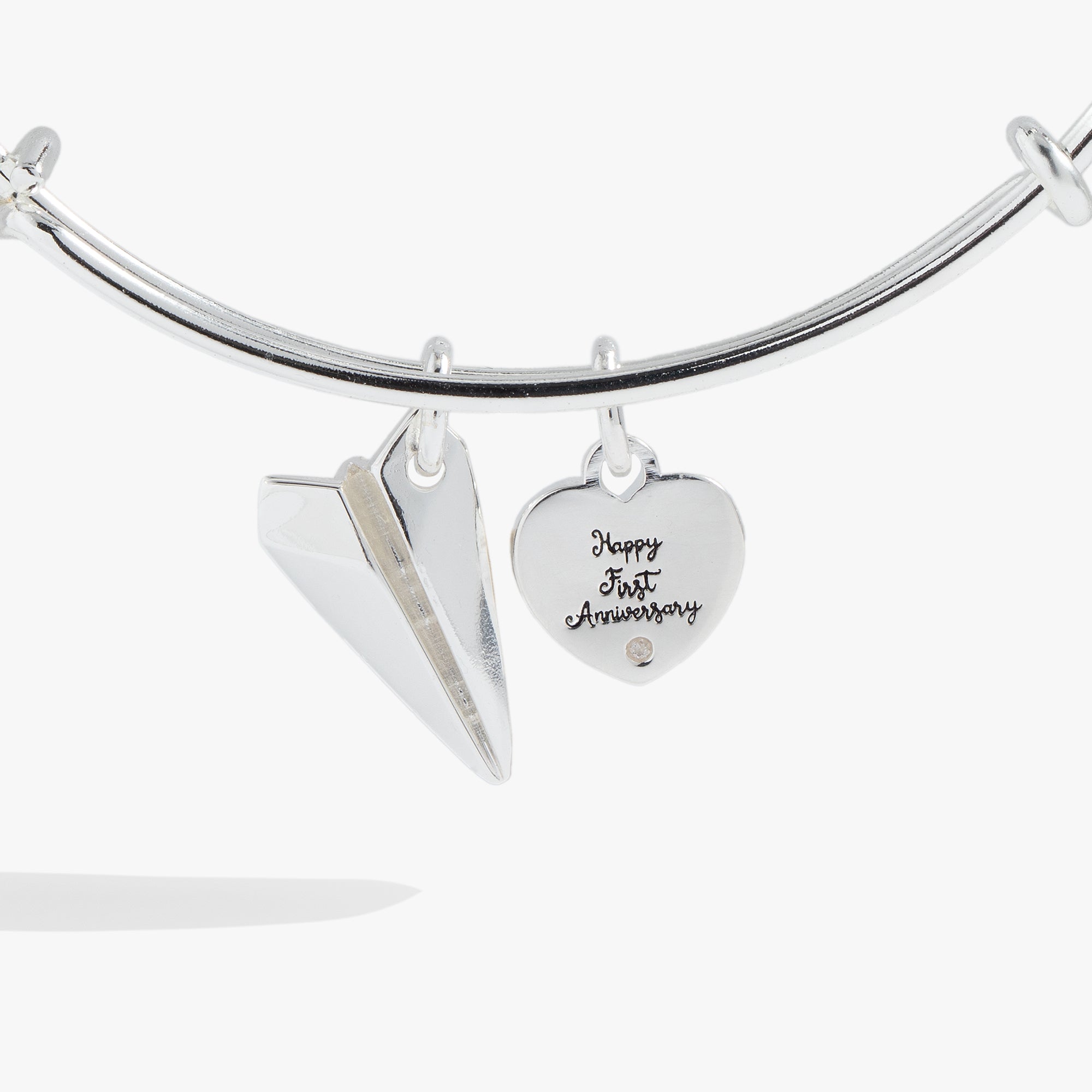 First Anniversary Bangle - Elegant & Durable Jewelry for Women | Perfect Gift for 1st Wedding Anniversary, Valentine's Day & Special Occasions