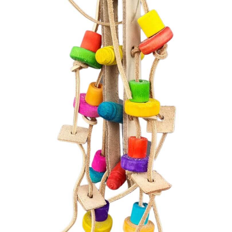 Durable Leather Chew Strap for Dogs - Natural & Safe Chewing Toy for Puppies & Adult Dogs - Perfect for Teething, Training, and Anxiety Relief