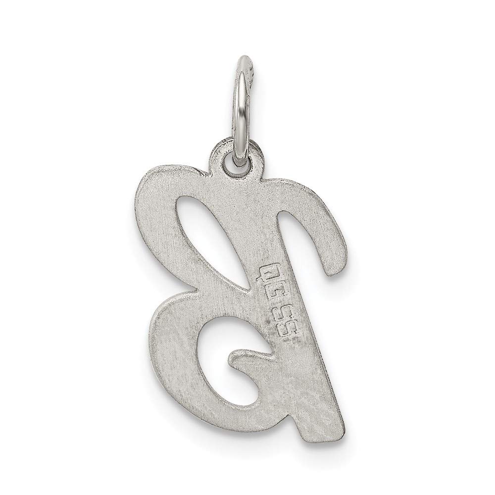 Sterling Silver Medium Script Initial A Charm Pendant - Personalized Jewelry Gift for Women, Engraved Monogram Necklace - Perfect for Birthdays, Anniversaries & Special Occasions