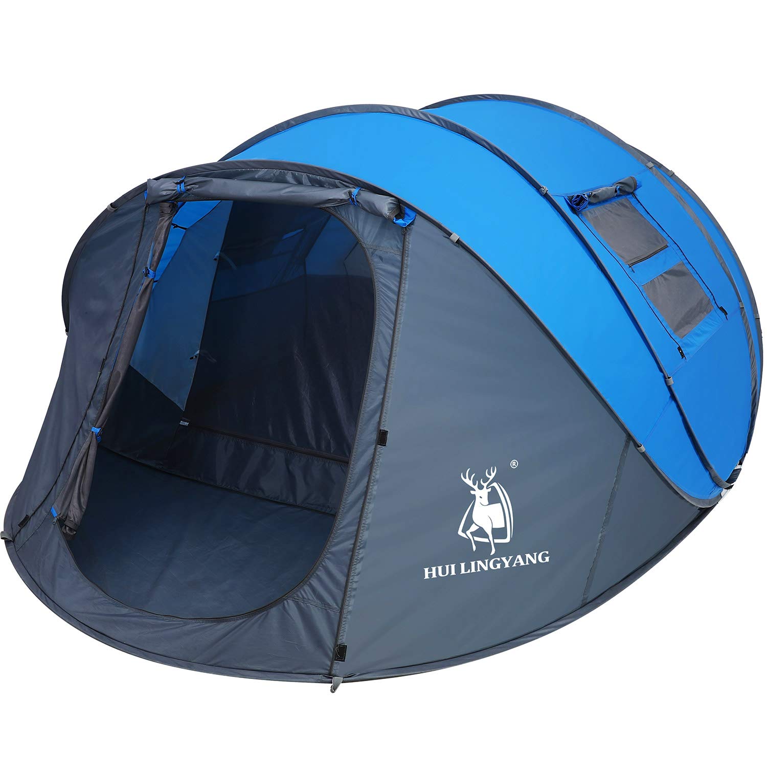 6-Person Instant Pop-Up Tent - 12.5' x 8.5' x 53.5