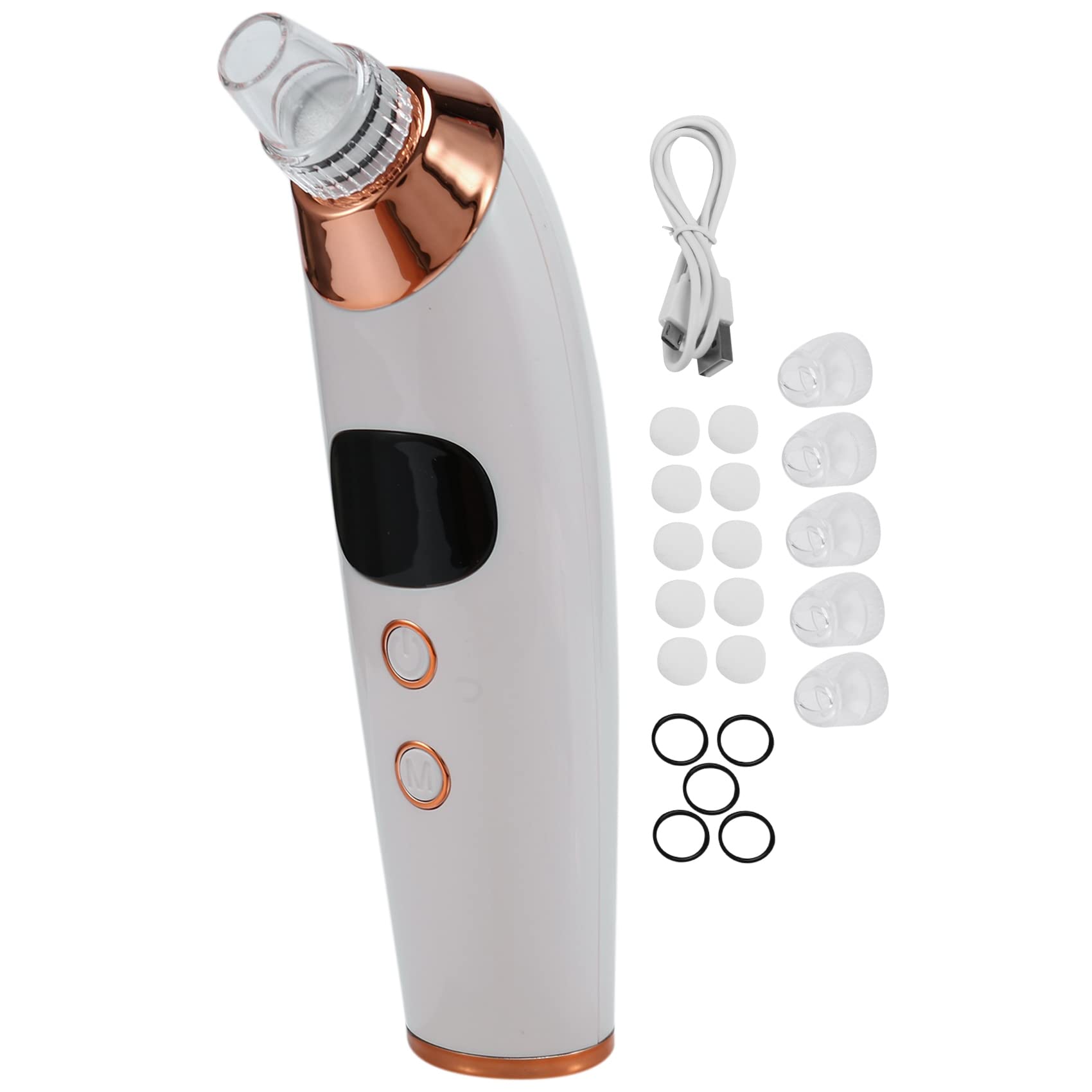 Guulqey Electric Blackhead Remover - Heated Pore Cleaner for Acne & Blackhead Extraction - Facial Beauty Tool for Deep Cleansing & Skin Care at Home