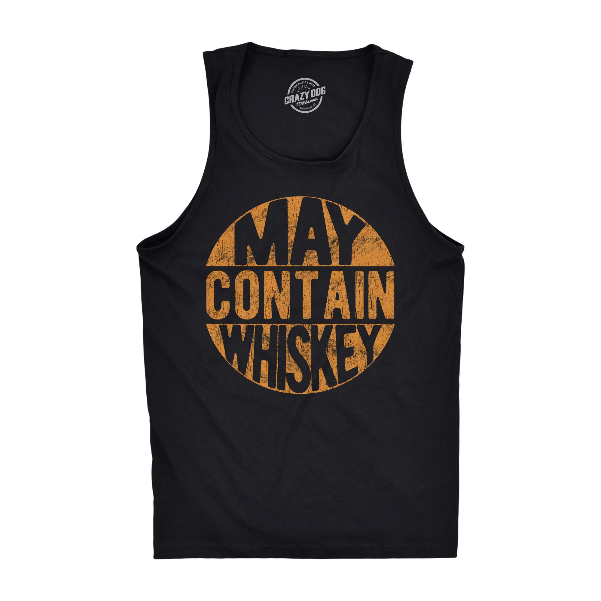 Funny Whiskey Drinking Graphic Men's Fitness Tank Top - Sleeveless Gym Workout Shirt for Parties, Bar Nights & Casual Wear