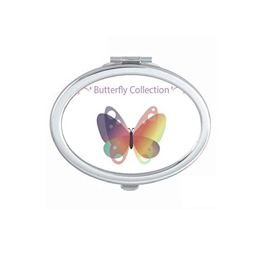 DIYthinker Purple Butterfly Compact Mirror - Portable Folding Double-Sided Makeup Mirror with Case | Perfect for Travel, Home Vanity & Handbag Essentials