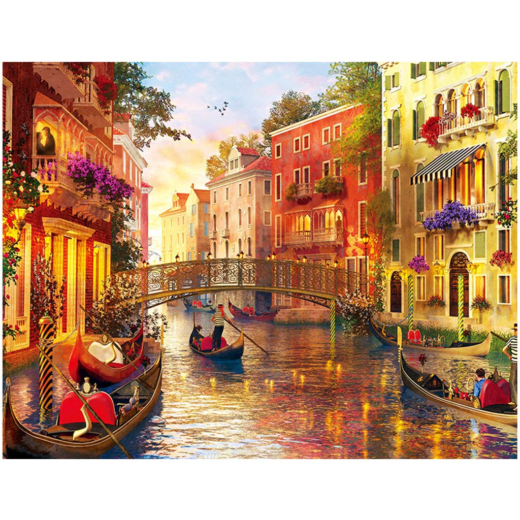 1000 Piece Venice Jigsaw Puzzle for Adults & Kids – Large Floor Puzzle, Challenging DIY Toy for Family Fun – Perfect for Indoor Activities, Gifts & Relaxation