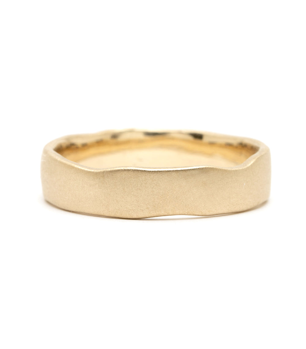 Handmade Torn Paper Wedding Band Ring - Eco-Friendly Recycled Paper Jewelry for Couples, Unique & Sustainable Engagement Rings - Perfect for Boho, Rustic, and Outdoor Weddings