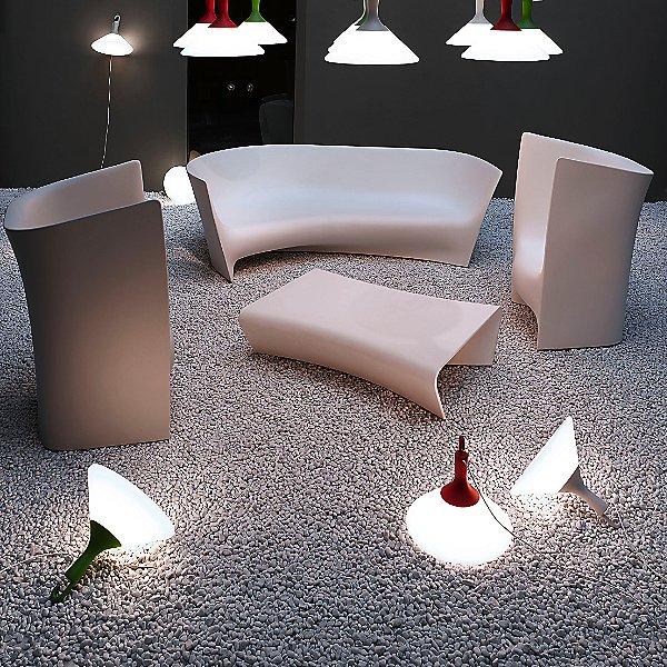 Driade Piaffe Coffee Table - Modern Glass & Metal Living Room Furniture for Home Decor | Perfect for Living Rooms, Offices & Lounge Areas