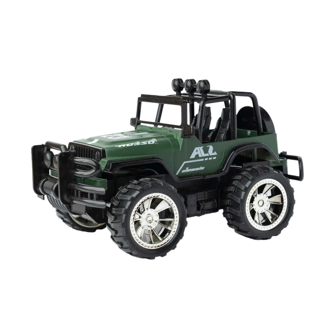 Rosso RC Toy Jeep - 1:10 Scale Remote Control Car for Kids & Adults - Perfect for Off-Road Adventure & Backyard Play