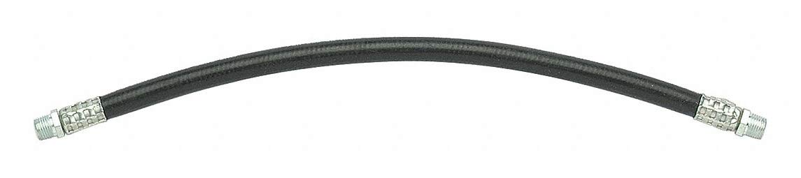 LUBRIMATIC High Pressure Hose - 5000 PSI Max, 12 Inch Steel Braided Hydraulic Hose (Pack of 5) - Ideal for Hydraulic Systems, Industrial Machinery & Heavy Equipment Maintenance