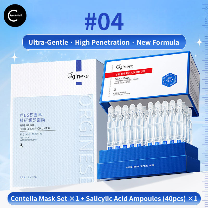 Orginese Salicylic Acid Pore Minimizing Ampoules for Acne Treatment & Skin Refining - Perfect for Oily & Combination Skin Care Routine