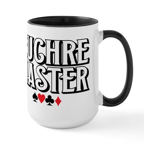 White/Black Inside - Euchre Master Mugs