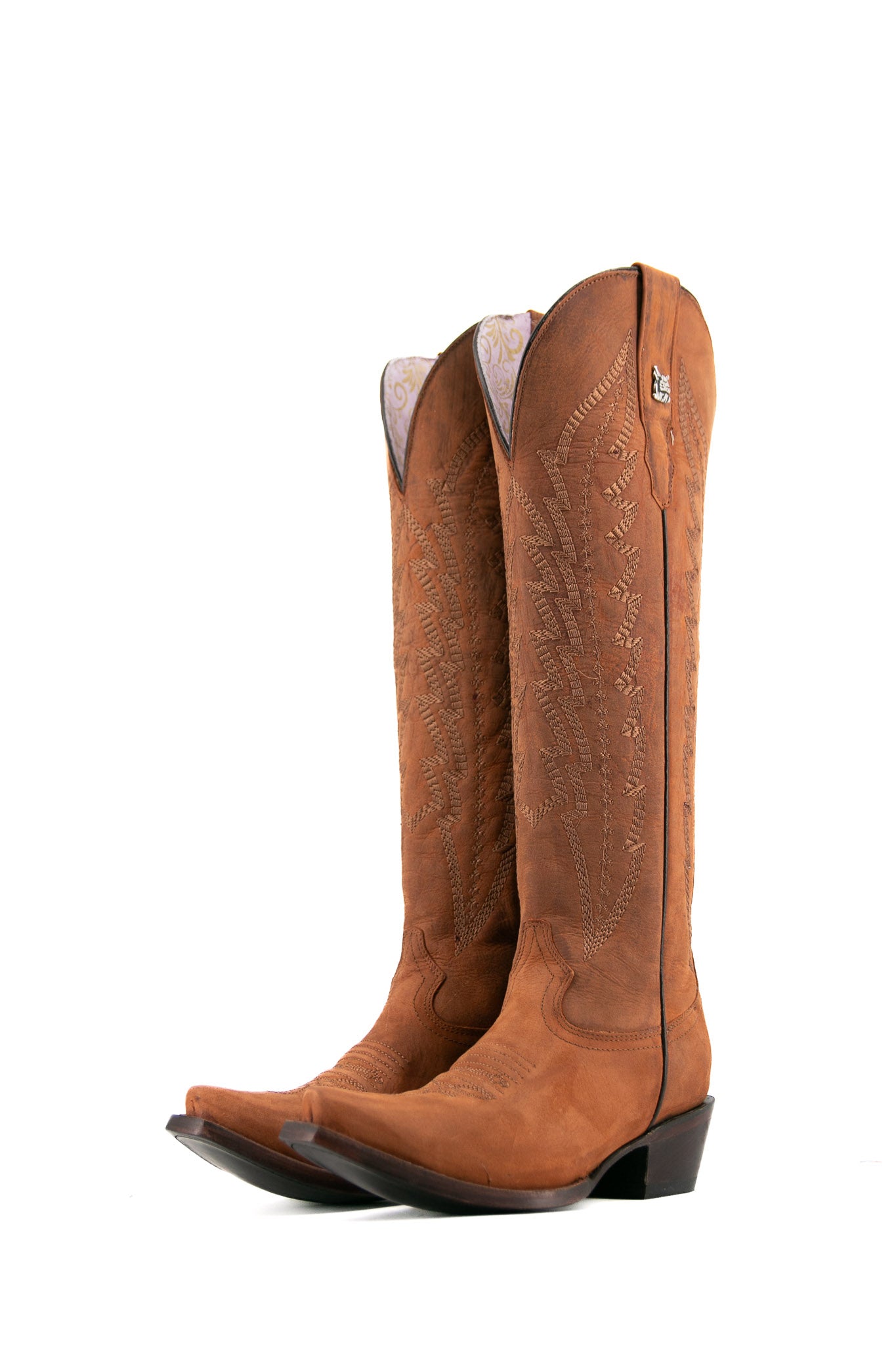 Veronica Tall Snip Toe Cowgirl Boots for Women - Western Riding Boots with Pointed Toe & Comfortable Heel | Perfect for Country Dancing, Rodeo & Fashion Outfits