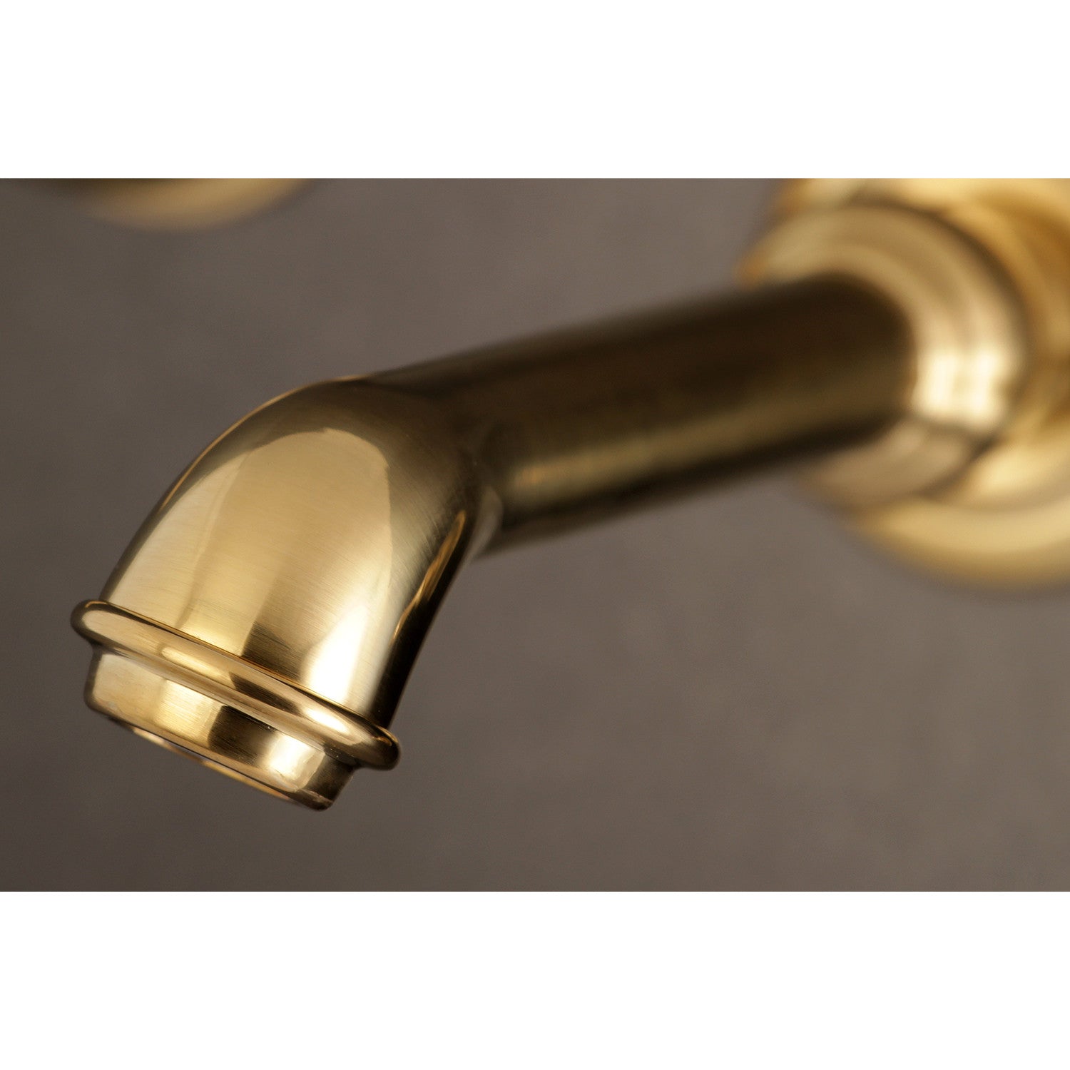 Bel Air KS7027BPL Brushed Brass Roman Tub Faucet - 2 Handle Wall Mount Bathroom Fixture for Luxury Spa & Soaking Tub Experience