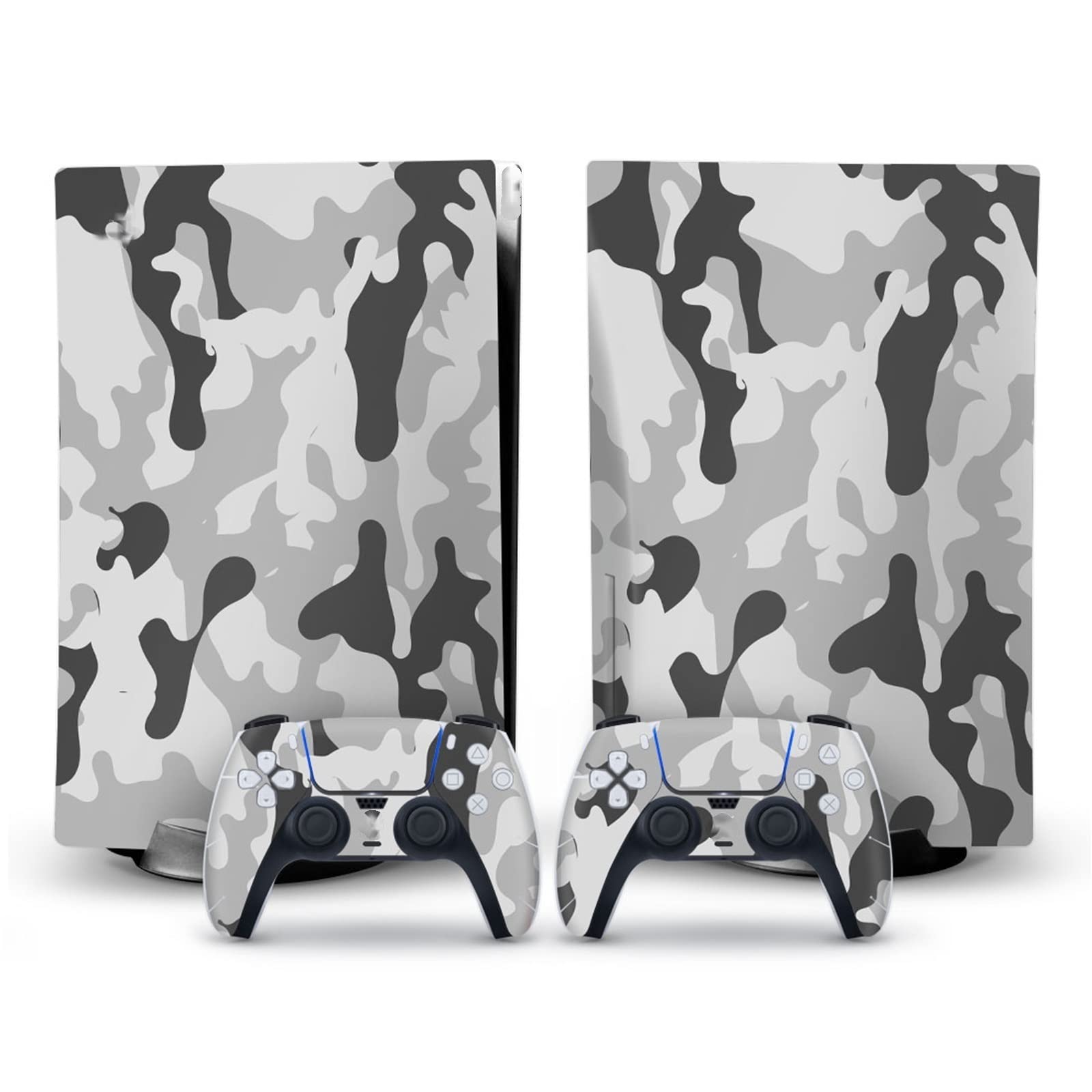 PS5 Disc Edition Console & Controller Vinyl Skin - Bubble-Free, Scratch-Resistant for Gaming Protection