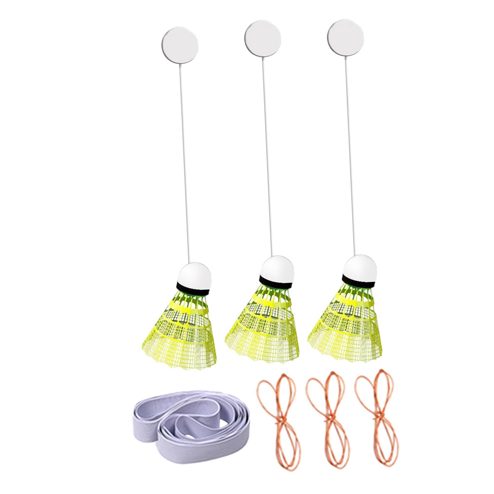 UJEAVETTE Badminton Trainer for Kids & Adults - Solo Practice Tool with 3 Balls for Home, Backyard & Indoor Games | Improve Skills & Fitness