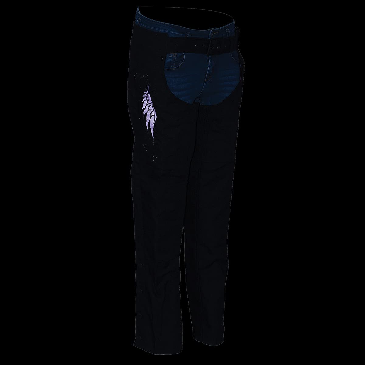 Milwaukee Leather Premium Textile Motorcycle Riding Chaps for Women - Small Size - Durable & Comfortable for Harley, Cruiser & Adventure Biking