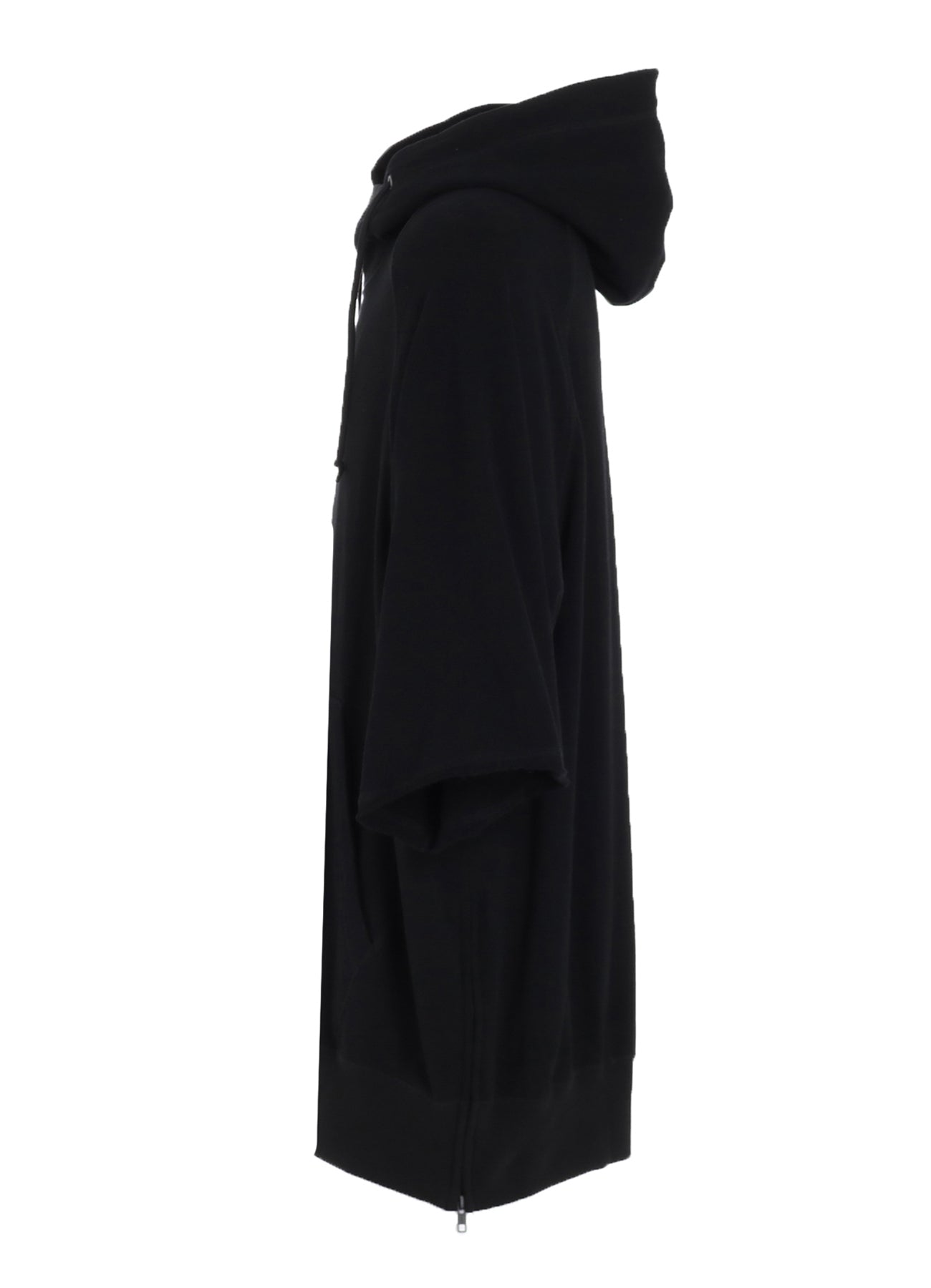 Breathable Cotton Gauze Short Sleeve Hoodie with Side Zippers - Casual Oversized Pullover for Summer Outdoor Activities & Lounge Wear