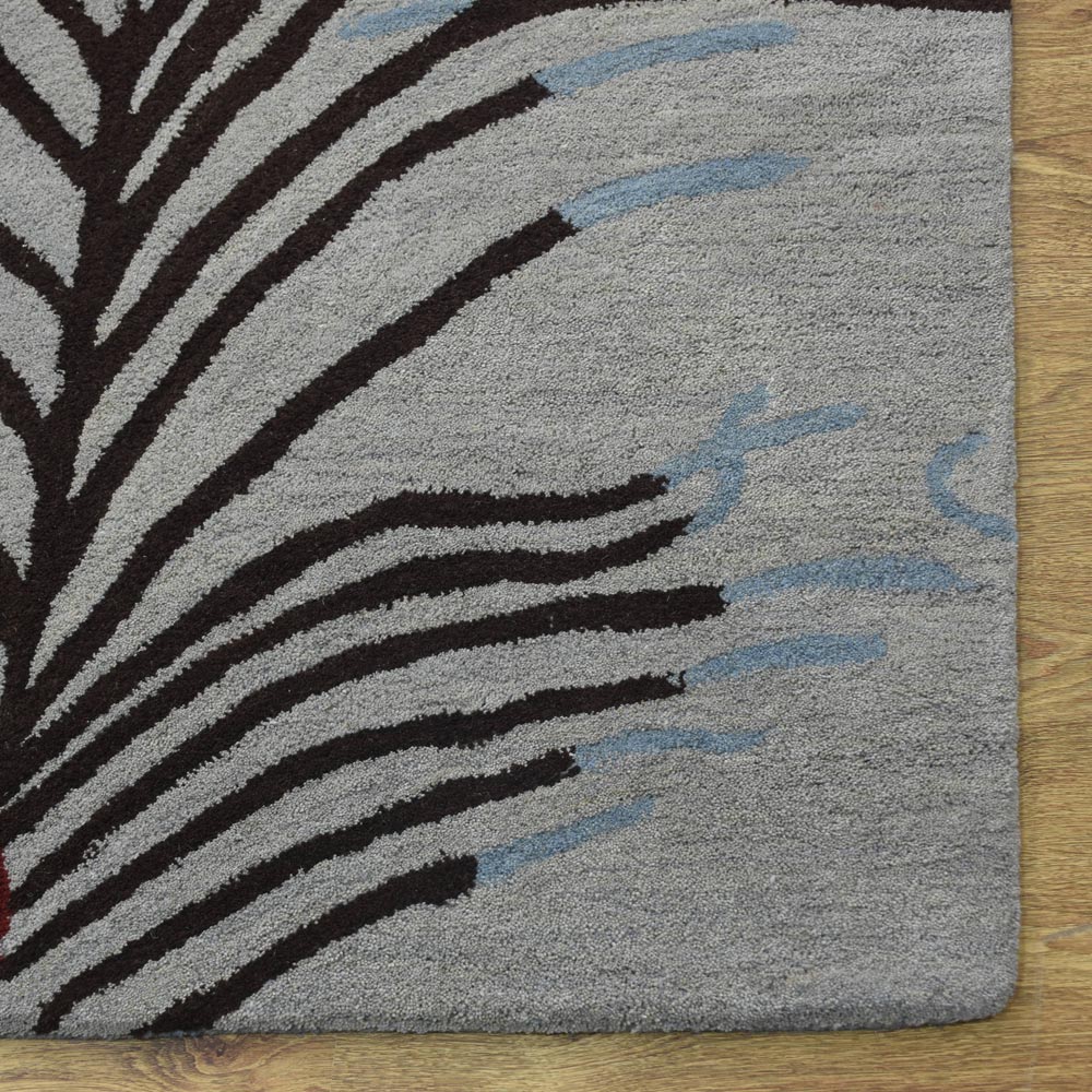 Chicago Hand Tufted Rug - Premium Wool Area Rug for Living Room, Bedroom & Office - Soft & Durable Home Decor (5x8 Feet, Beige)