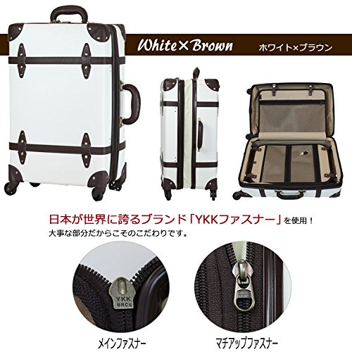 Expandable Vintage Trolley Luggage with TSA Lock - 2-Tone Faux Leather Suitcase for Travel, Business Trips & Weekend Getaways (Model: 81-55082-29)