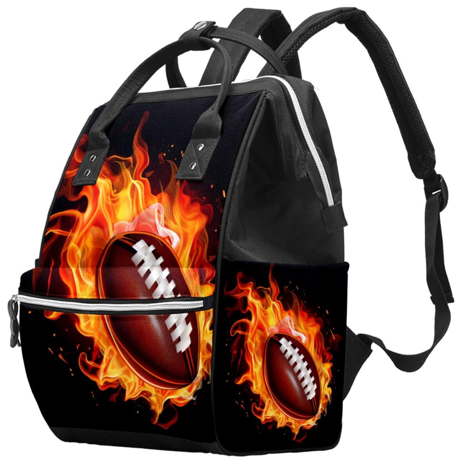 Lightweight Travel Backpack - Small Carry On Backpack for Men & Women - Waterproof Daypack for Hiking, Gym, School & Work - Perfect for American Football Fans