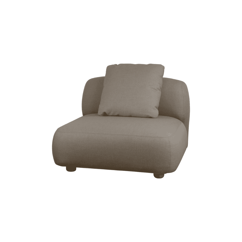 Outdoor Single Sofa Module - Waterproof & Durable Patio Furniture for Garden, Balcony, and Backyard Relaxation