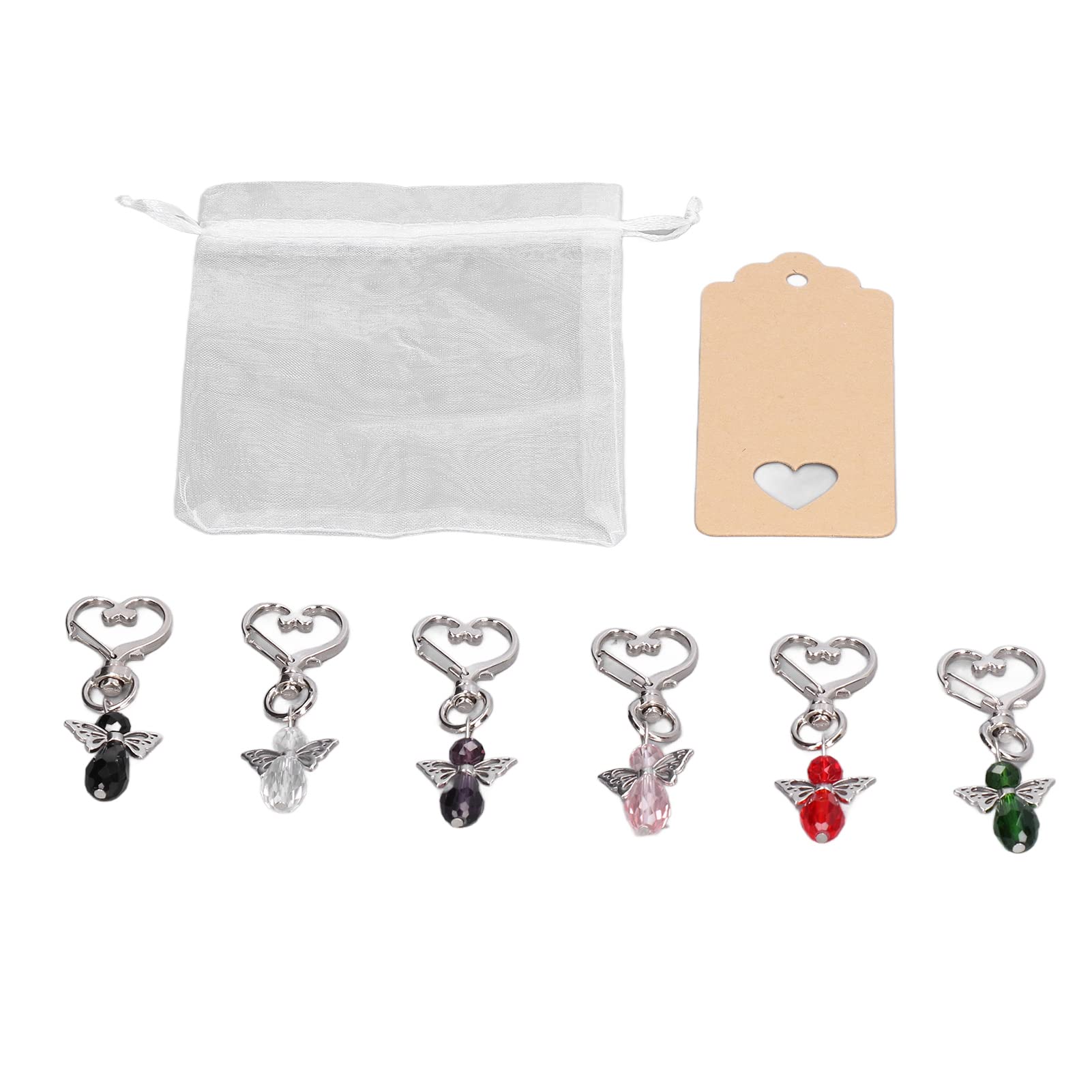 Wedding & Baby Shower Guest Return Favor Kit - Special Angle Keychain Blessing Tag Gift Set for Bridal Showers, Christenings & Special Events