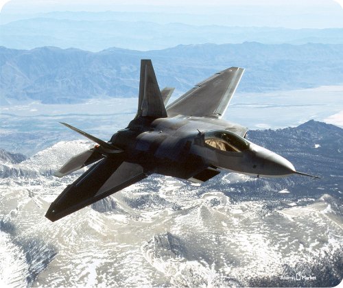 F22 Raptor Fighter Jet XXL Gaming Mouse Pad - Non-Slip Rubber Base, Extended Keyboard Cover - Perfect Gift for Gamers & Military Enthusiasts | Ideal for PC Gaming, Office Work & Home Computer Setup