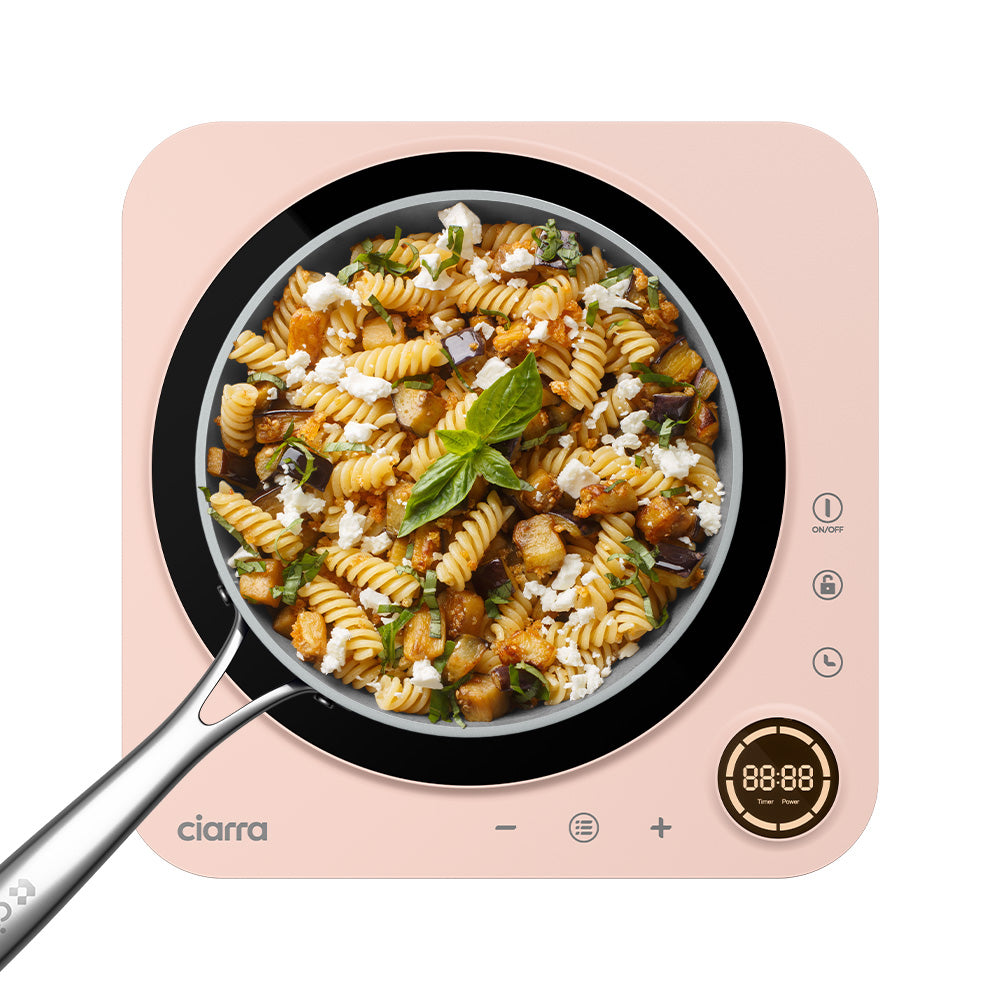 Portable Induction Cooktop 1500W - Fast Heating Electric Stove with Donut Design for Kitchen, Camping & Dorm Use