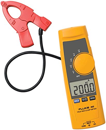 Fluke 365 True-RMS AC/DC Clamp Meter with Detachable Jaw - Professional Electrical Current Tester for HVAC, Industrial & Home Electrical Maintenance