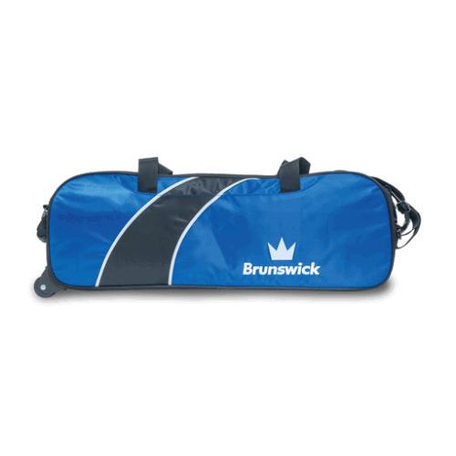 Brunswick Edge Triple Tote Bowling Bag - Blue | Lightweight Durable Bowling Accessory for League Play & Practice | Perfect for Tournaments, Casual Bowling & Equipment Storage