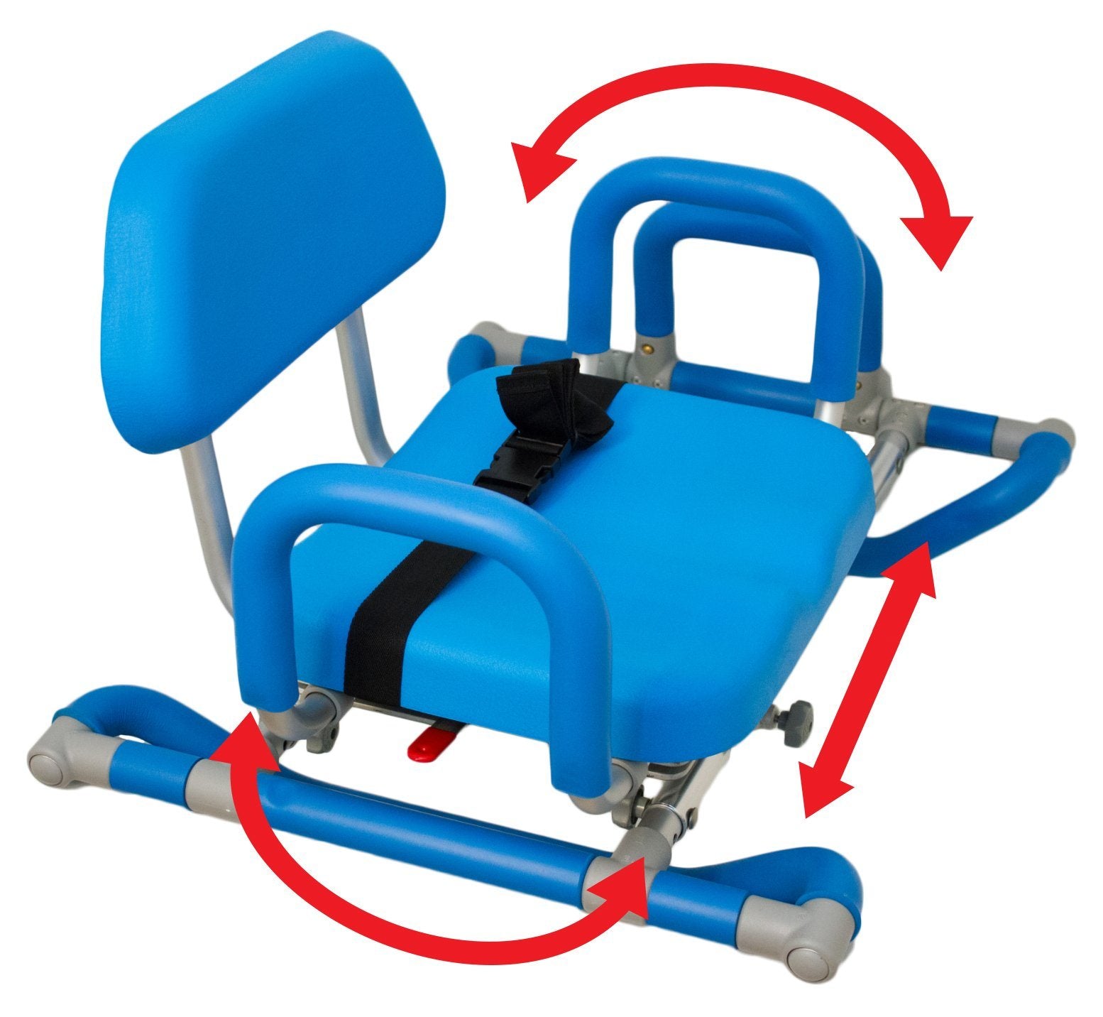 HydroSlide Sliding Bath Chair with Swivel Seat - Adjustable Shower Chair for Elderly & Disabled - Non-Slip Bathroom Safety Seat for Seniors, Handicap & Post-Surgery Recovery (Ideal for Bathing, Showering & Mobility Assistance)