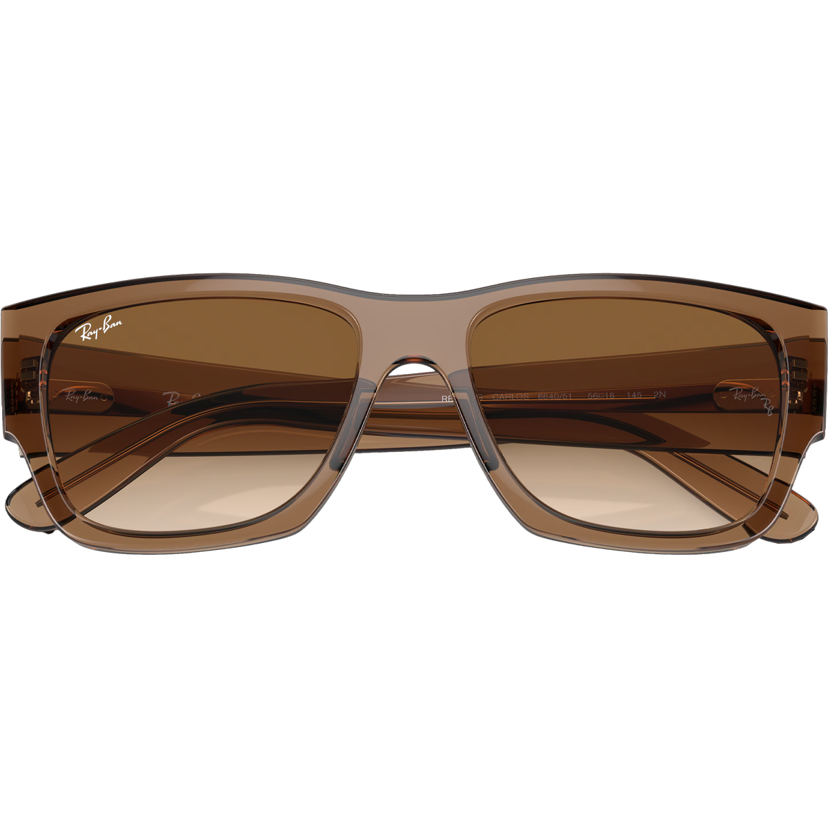 Carlos Light Brown & Clear Sunglasses - Polarized UV Protection for Men & Women - Perfect for Driving, Beach, and Outdoor Activities